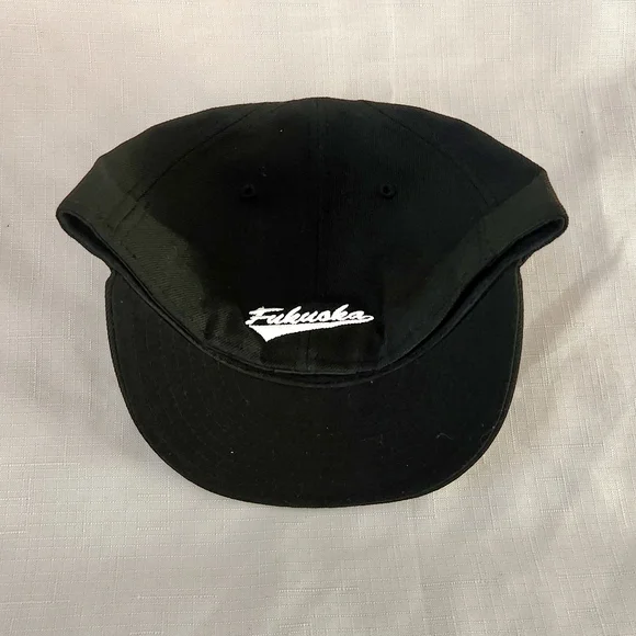 New Era 59FIFTY NPB Fukuoka Softbank Hawks Black White Japanese Team Rare 7 1/2